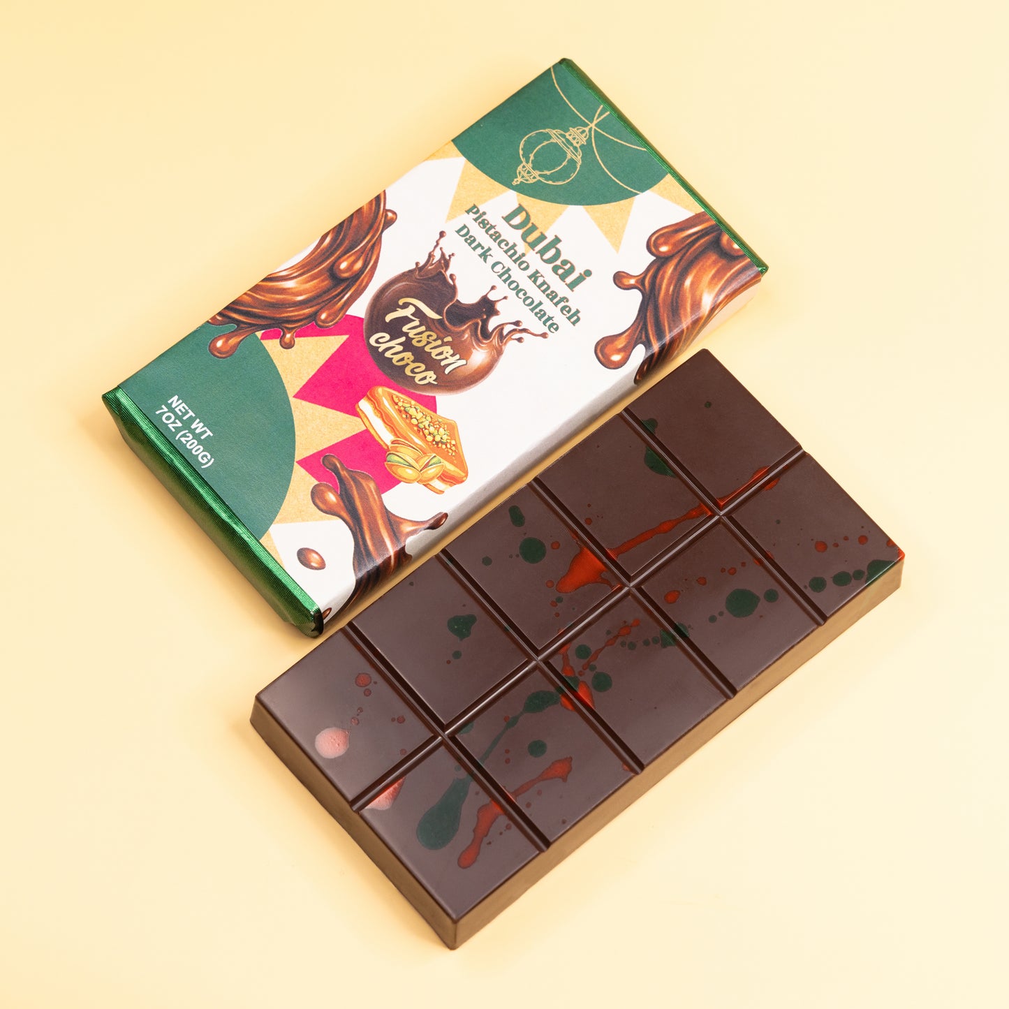Dubai Pistachio Dark Chocolate 7oz